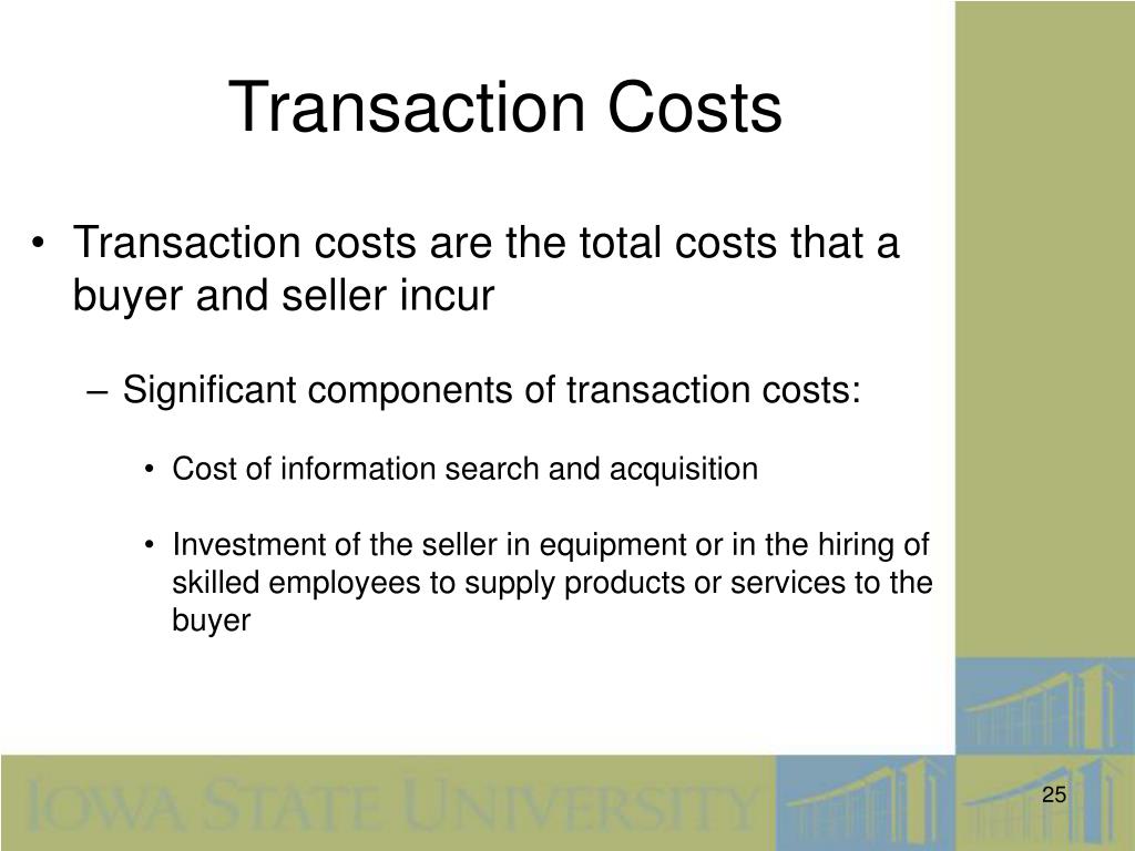 transaction cost
