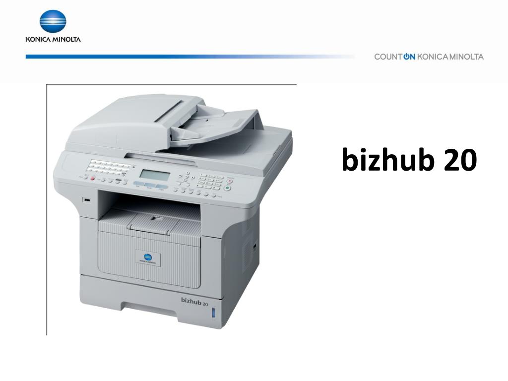 PPT - bizhub 20 PowerPoint Presentation - ID:649246