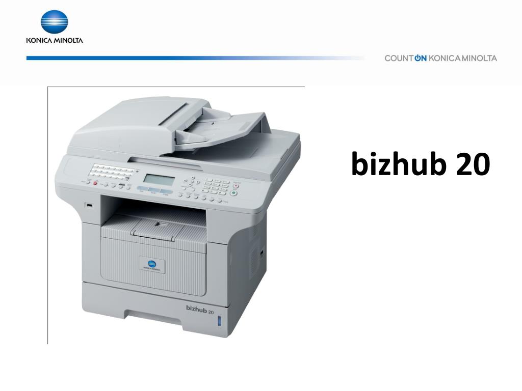 Ppt Bizhub 20 Powerpoint Presentation Free Download Id 649246