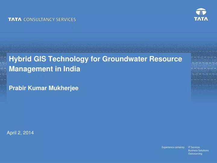 hybrid gis technology for groundwater resource management in india prabir kumar mukherjee n.