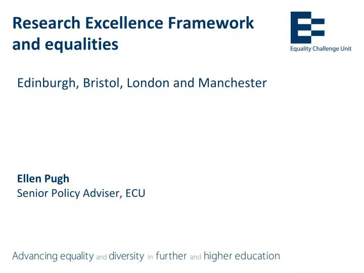 research excellence framework and equalities n.