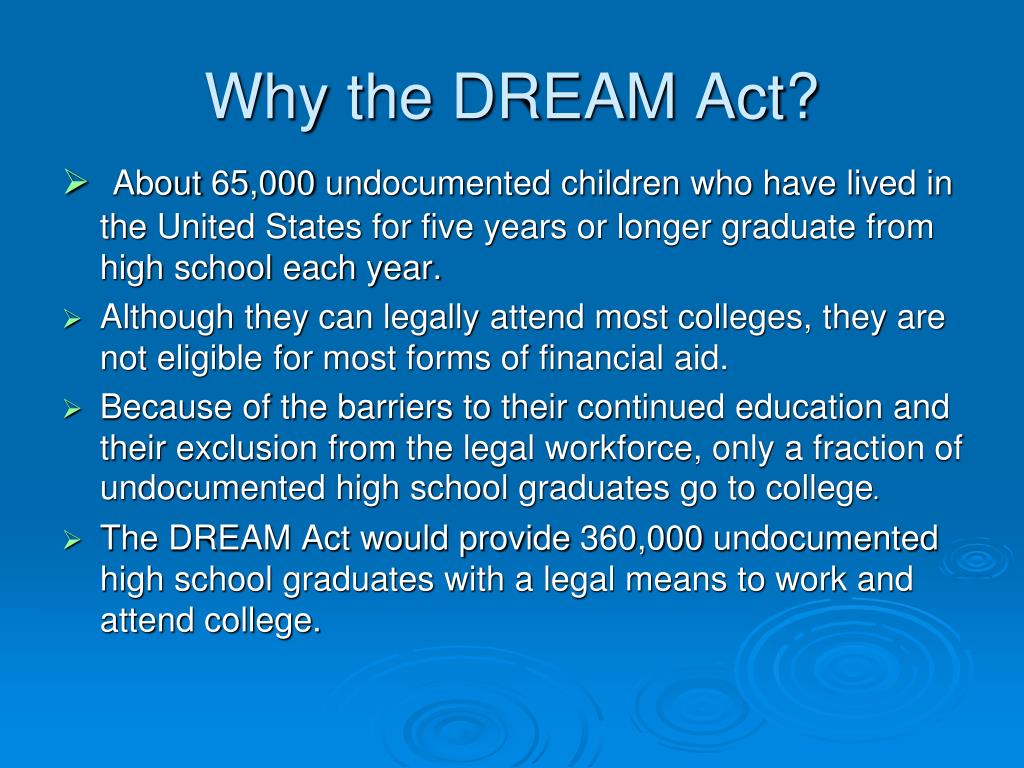 PPT Understanding the Dream Act PowerPoint Presentation, free
