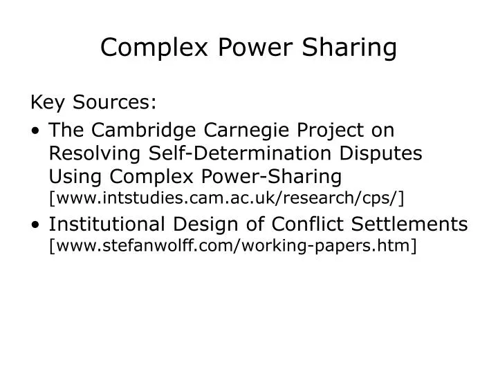 power sharing powerpoint presentation