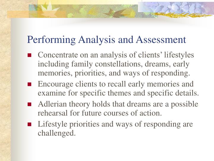 adlerian lifestyle assessment