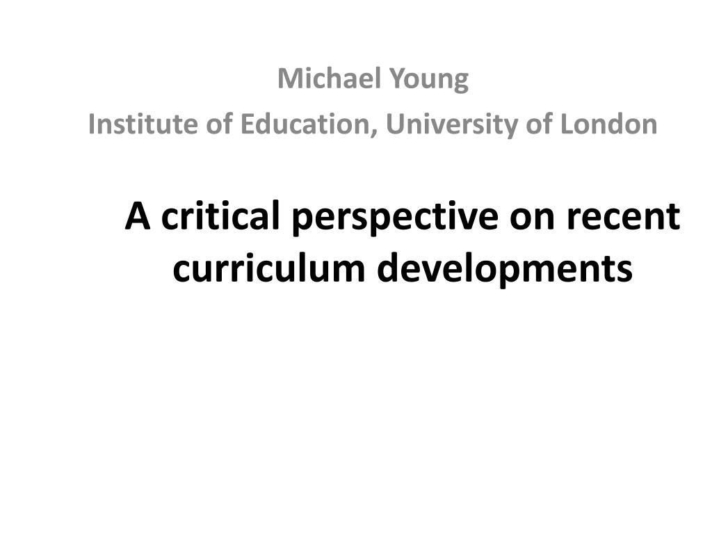 what is critical perspective in education
