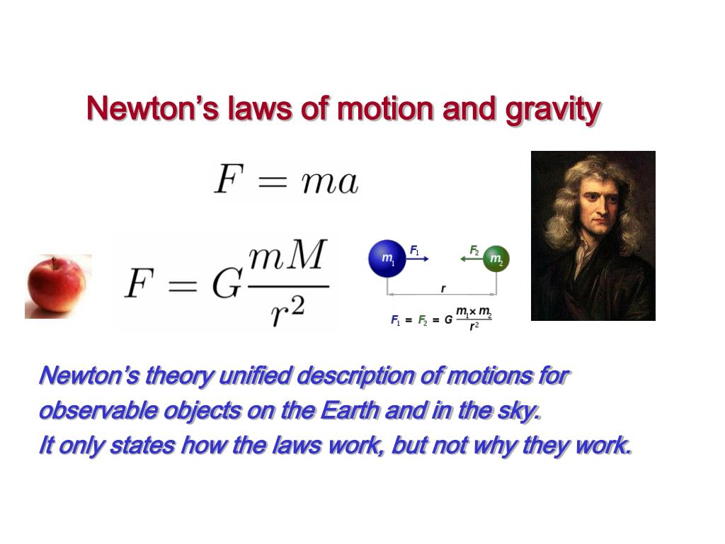 newton s laws of motion and gravity.