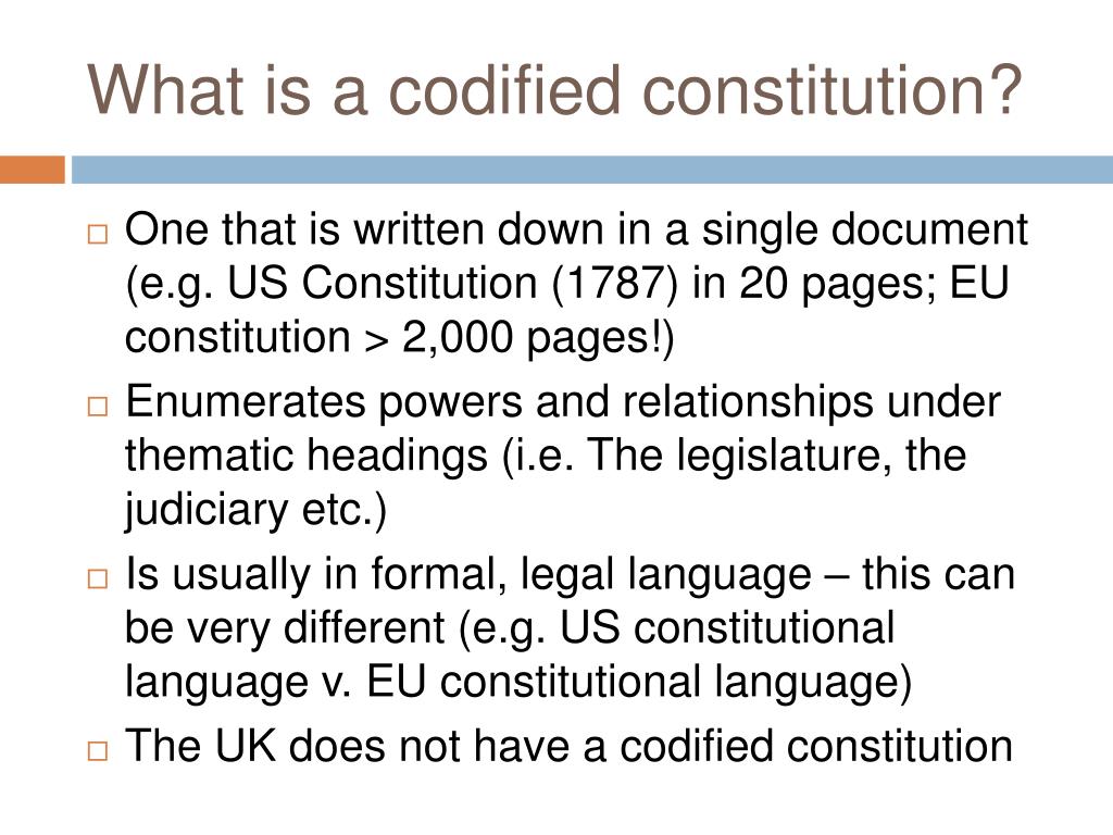 codified or uncodified constitution uk essay