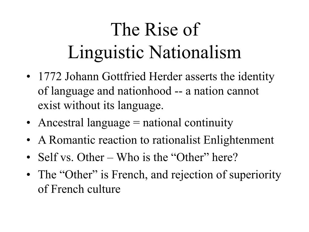 Ppt Language And Nationalism Powerpoint Presentation Free Download Id 651243
