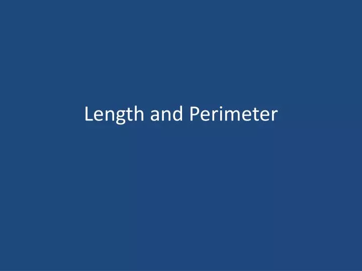 length and perimeter n.