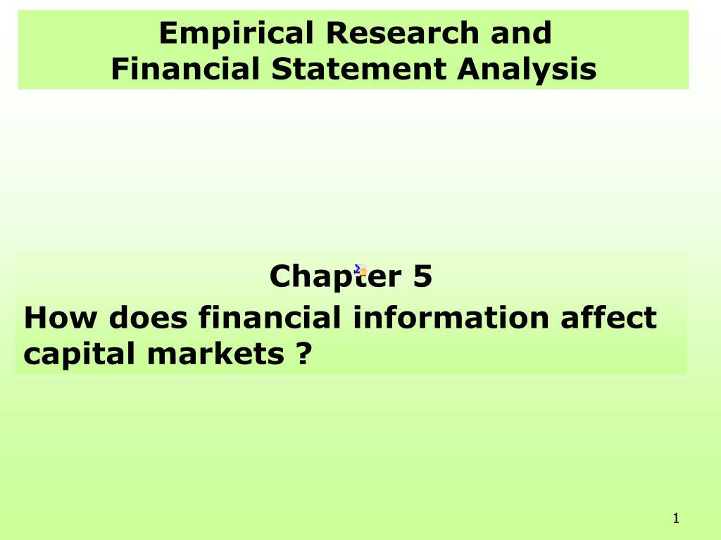 empirical research in finance