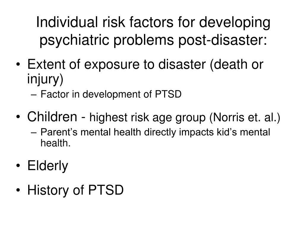 PPT - The Psychological Effects of Disaster PowerPoint Presentation ...