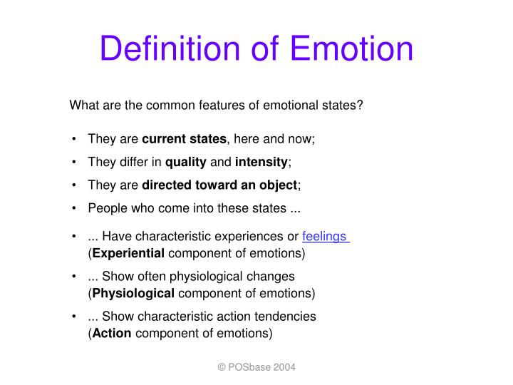 Emotion definition