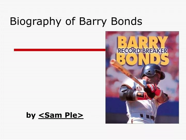 biography of barry bonds n.