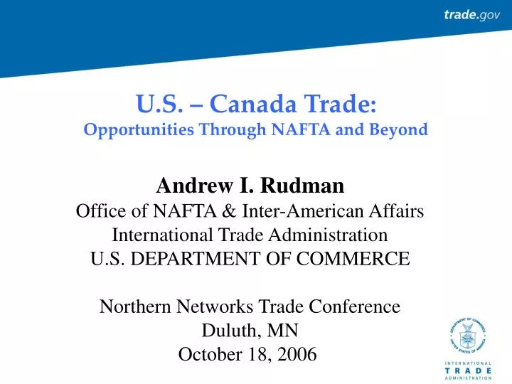 u s canada trade opportunities through nafta and beyond n.