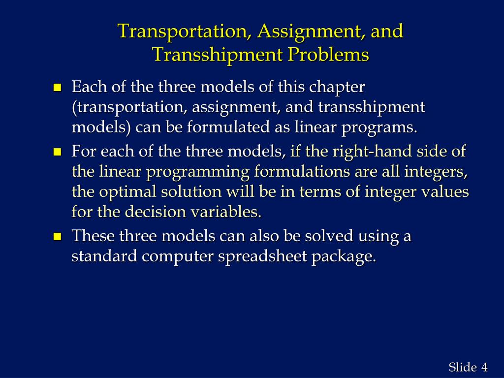 similarities between transportation and assignment problem