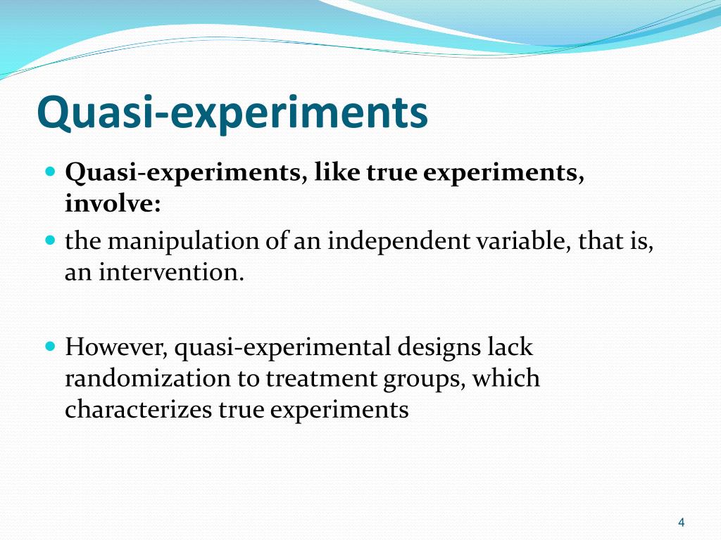 quasi experimental research topics