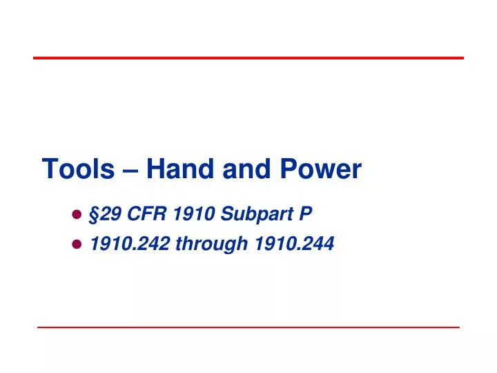 tools hand and power n.