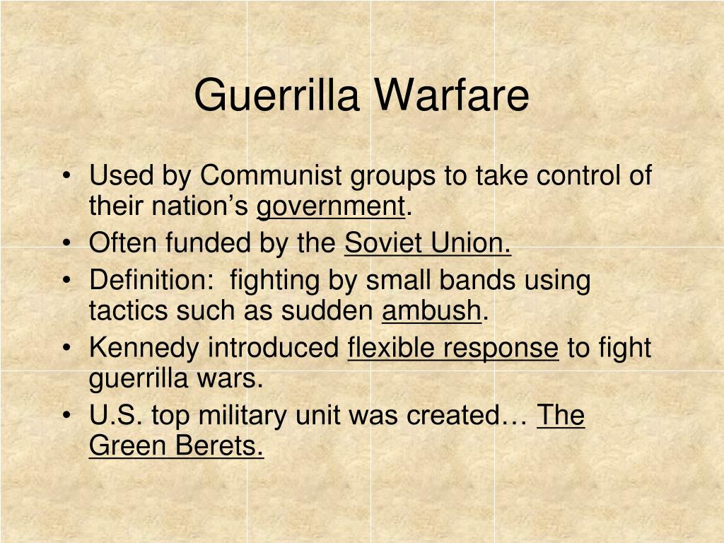how guerrilla warfare definition