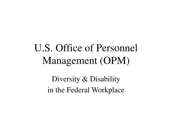 u s office of personnel management opm n.