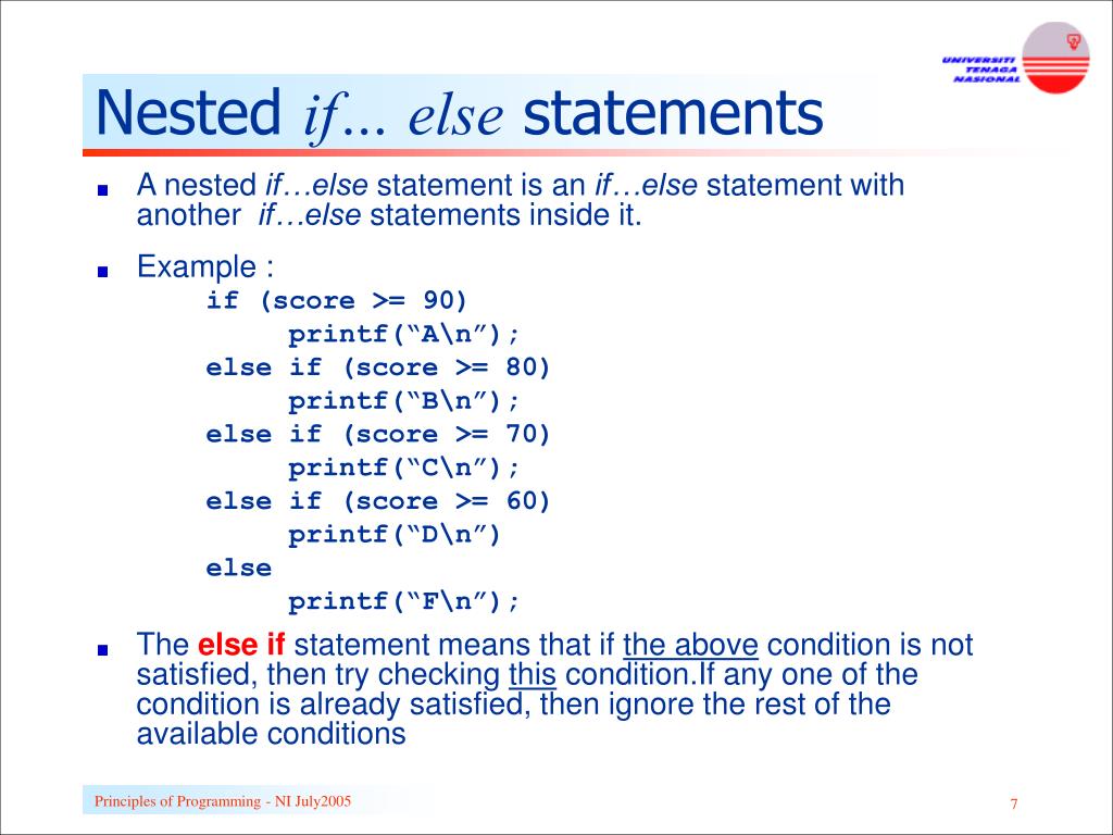 Statements в программировании. Программа без else. Что значит nested if Statement. Nested SQL.