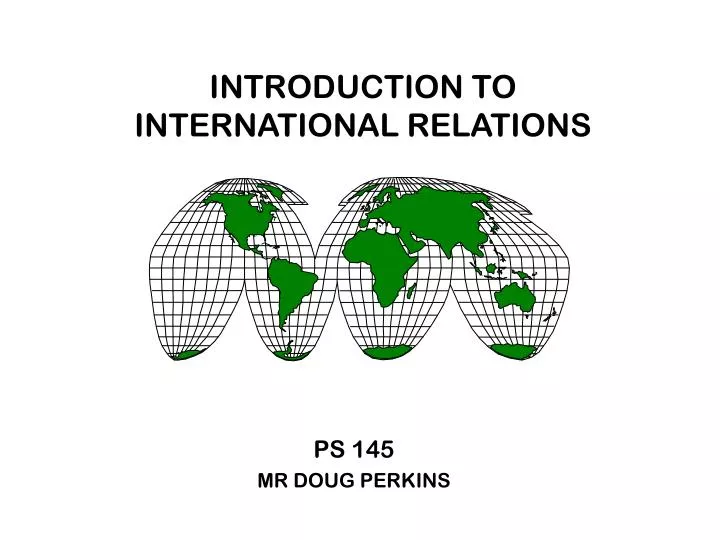 introduction to international relations n.