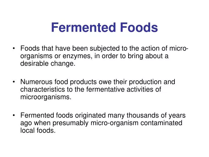 fermented foods n.