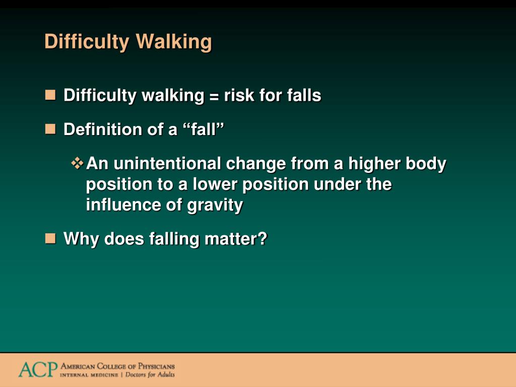 Fall definition. Difficulty in or with.