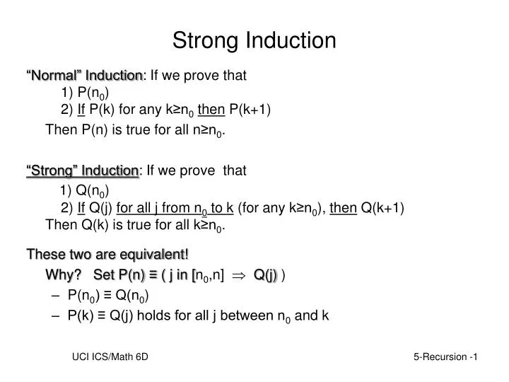strong induction n.