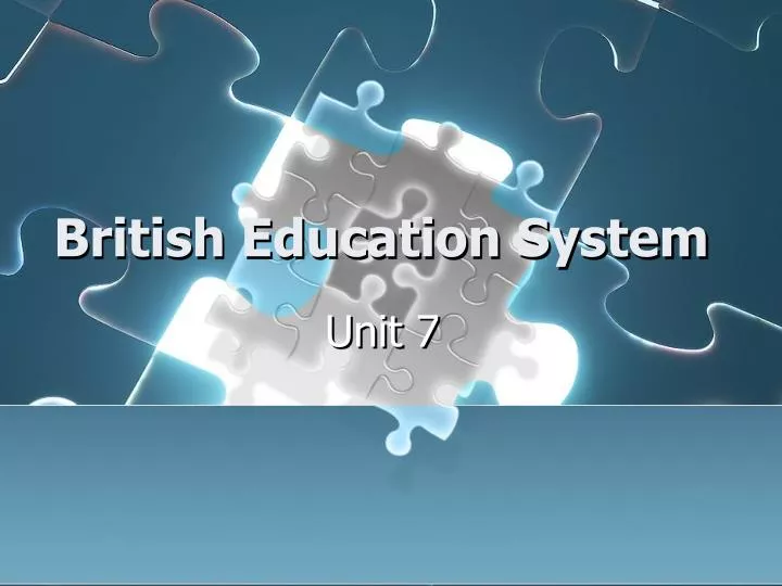 british education system n.