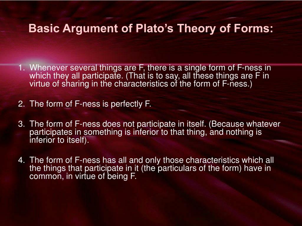 plato's theory of forms essay