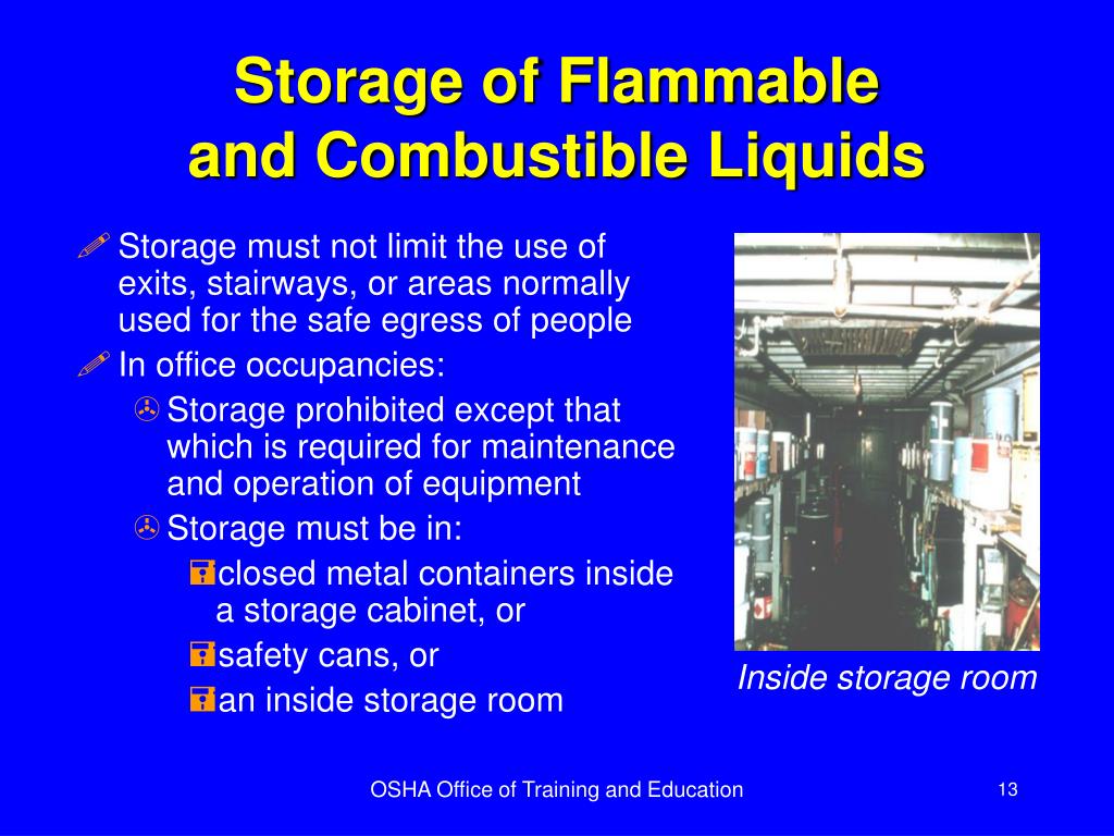 Ppt Flammable And Combustible Liquids Powerpoint Presentation