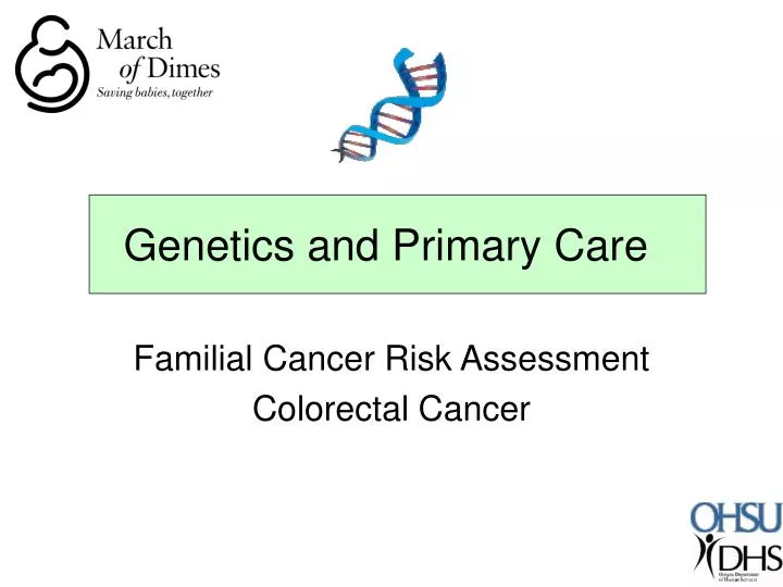 genetics and primary care n.