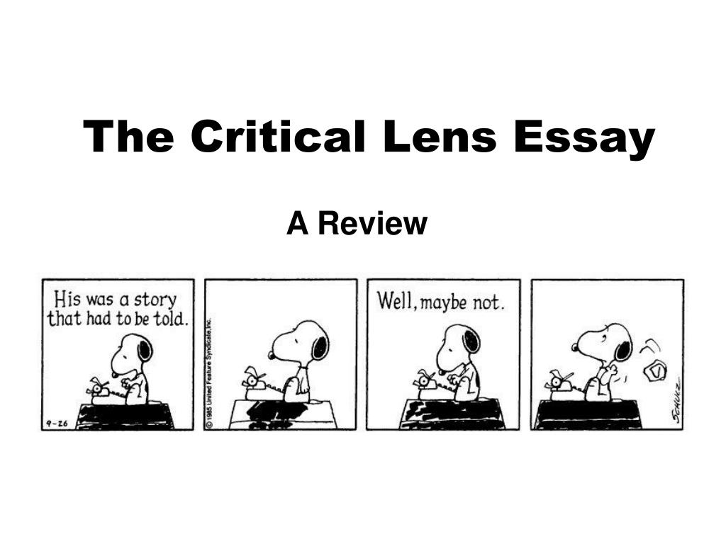 how to write a critical lens essay james