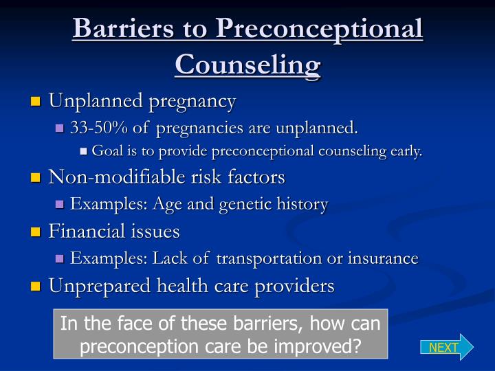 PPT - Preconception Counseling PowerPoint Presentation - ID:661172