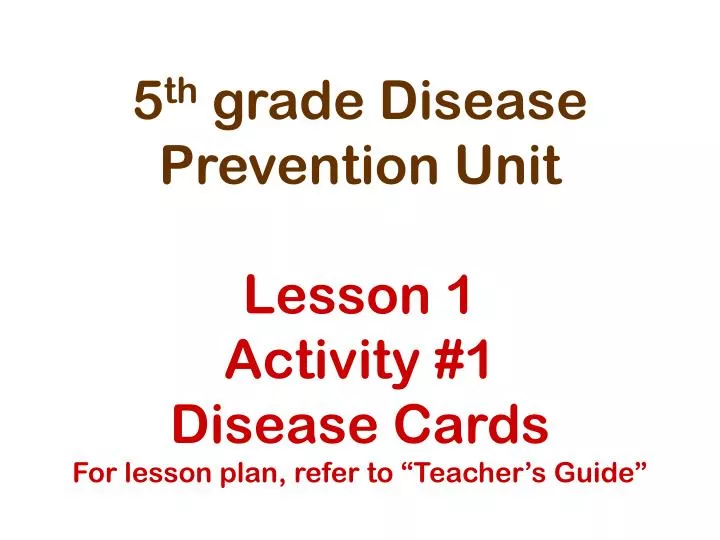 disease research project grade 5