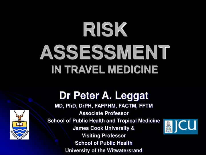 risk assessment in travel medicine n.