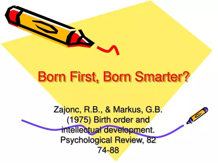 born first born smarter n.