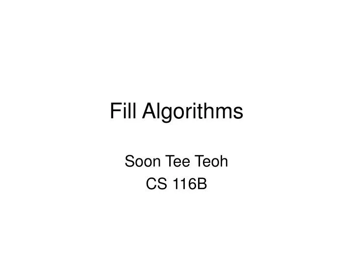 fill algorithms n.