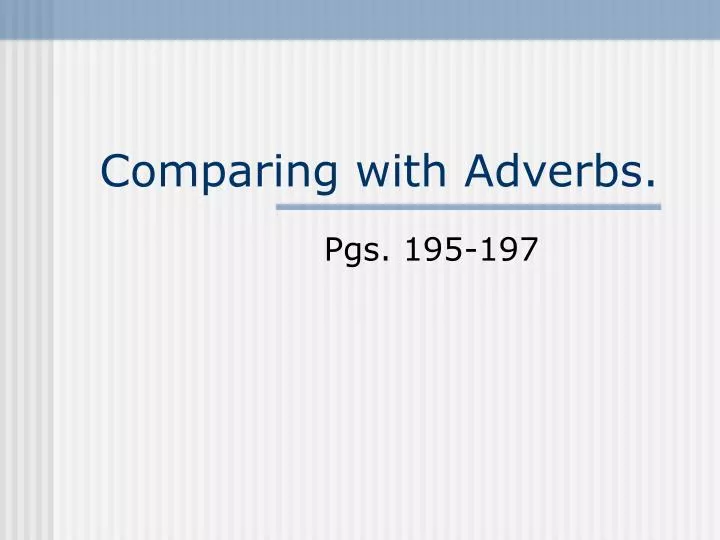 comparing with adverbs n.