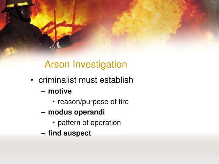 PPT - Forensic Aspects Of Fire Investigation PowerPoint Presentation ...