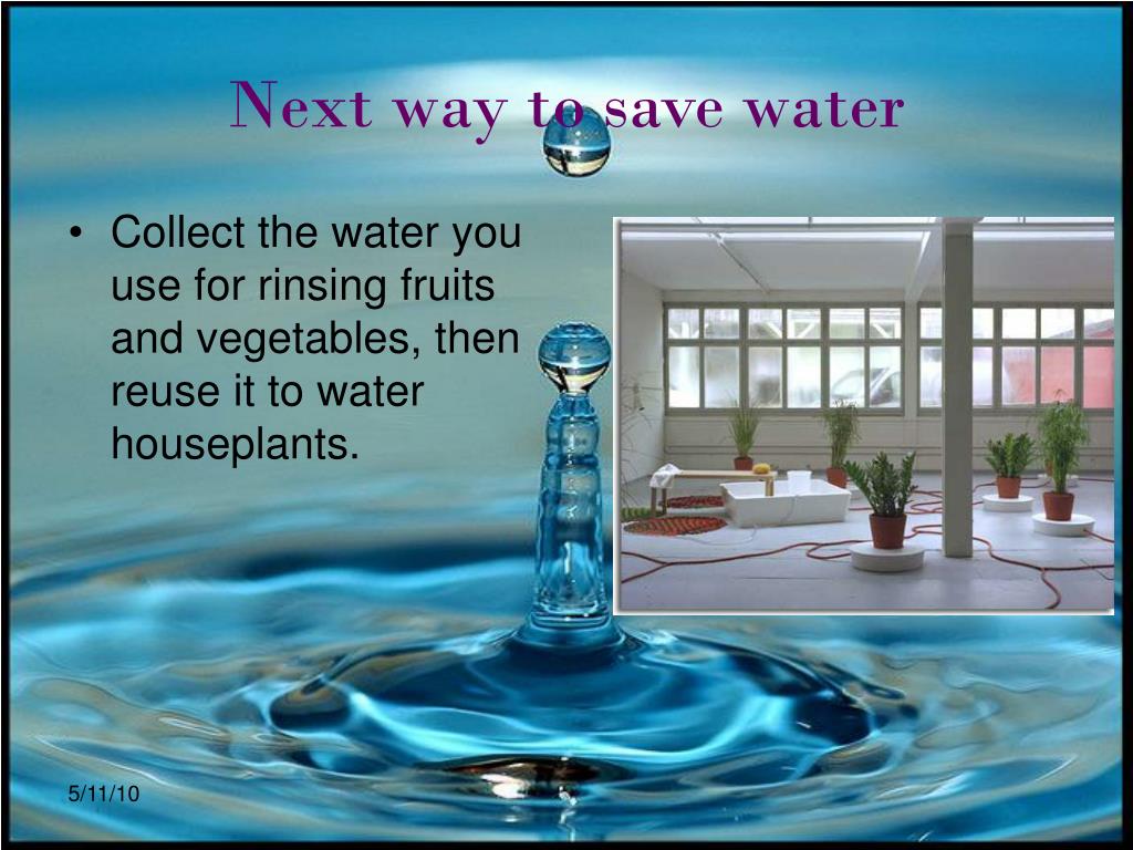 presentation of water conservation