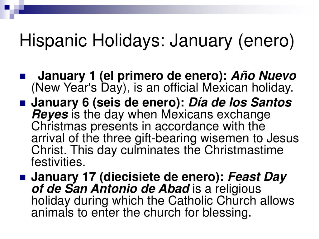 PPT Hispanic Religious Holidays PowerPoint Presentation, free