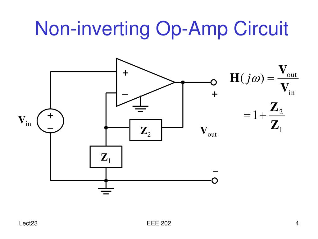non investing op amp definition ampere