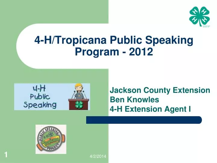 4 h tropicana public speaking program 2012 n.
