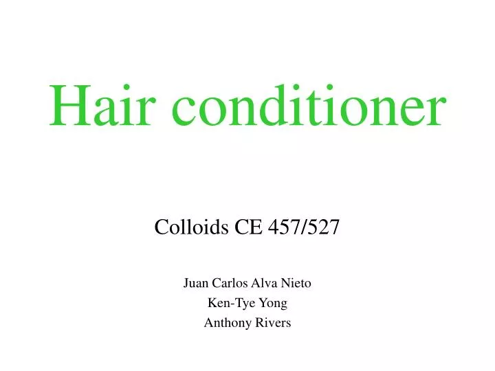 hair conditioner n.