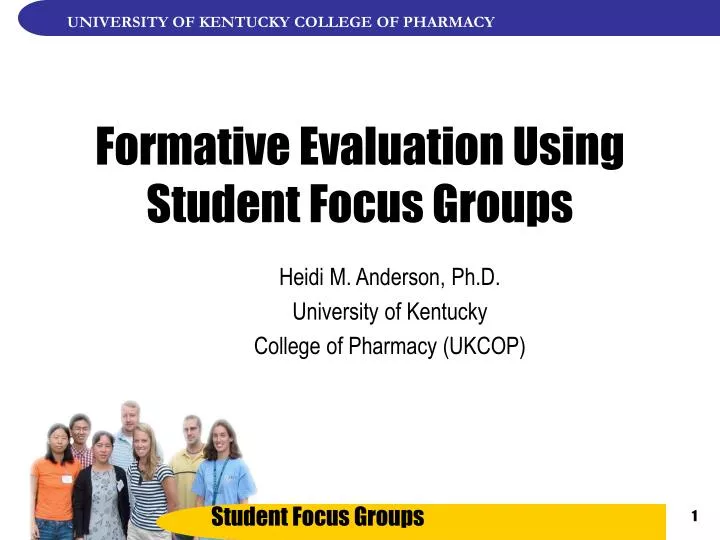 formative evaluation using student focus groups n.