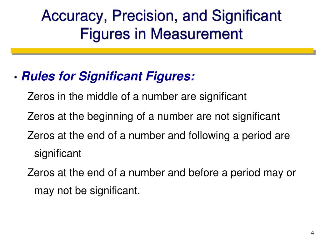 PPT - Accuracy, Precision, and Significant Figures in Measurement  PowerPoint Presentation - ID:664954