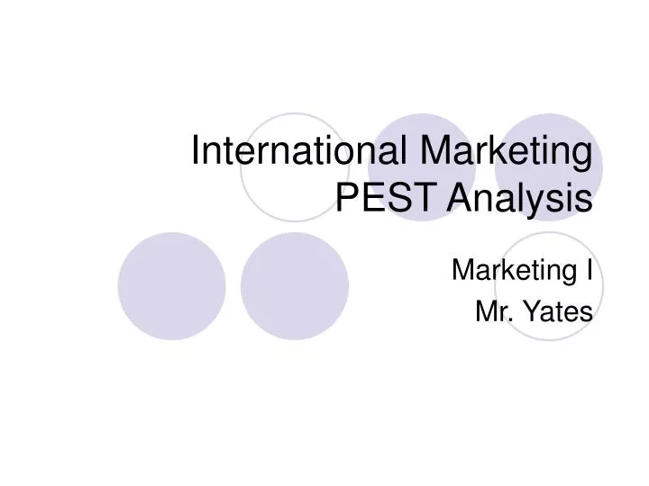 international marketing pest analysis n.