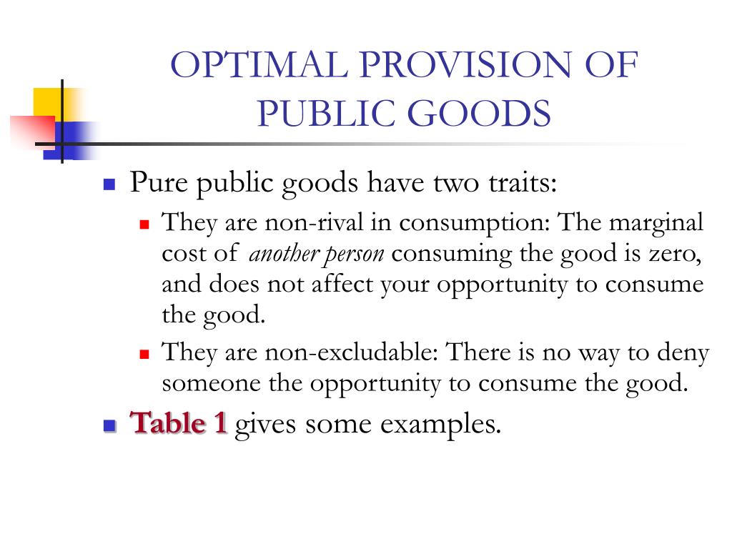 case study on public goods