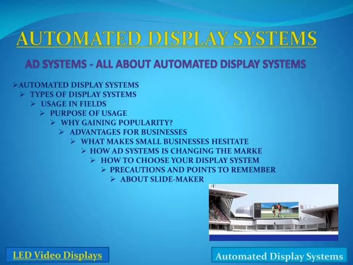 ad systems all about automated display systems n.